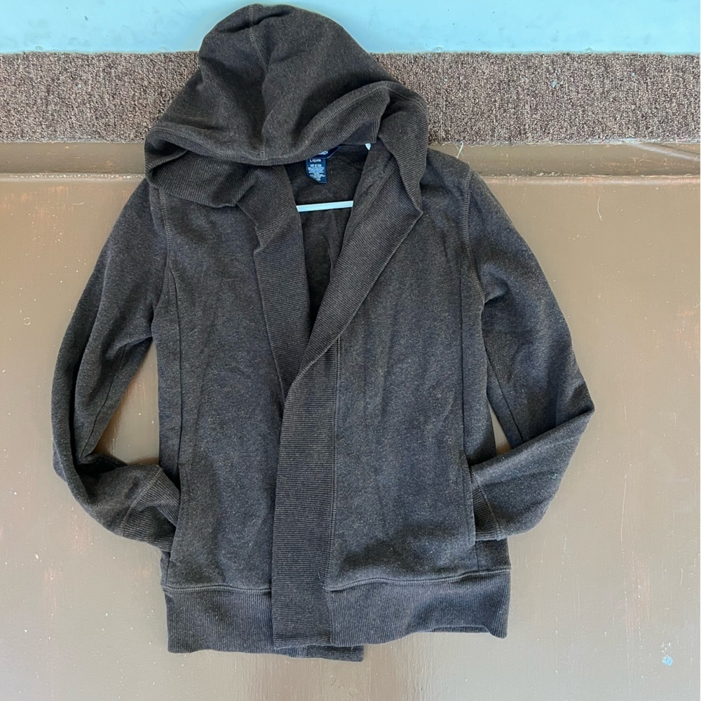 Brown Ralph Lauren hooded Shawl Collar Cardigan. Youth Large (12/14) - Picture 3 of 13